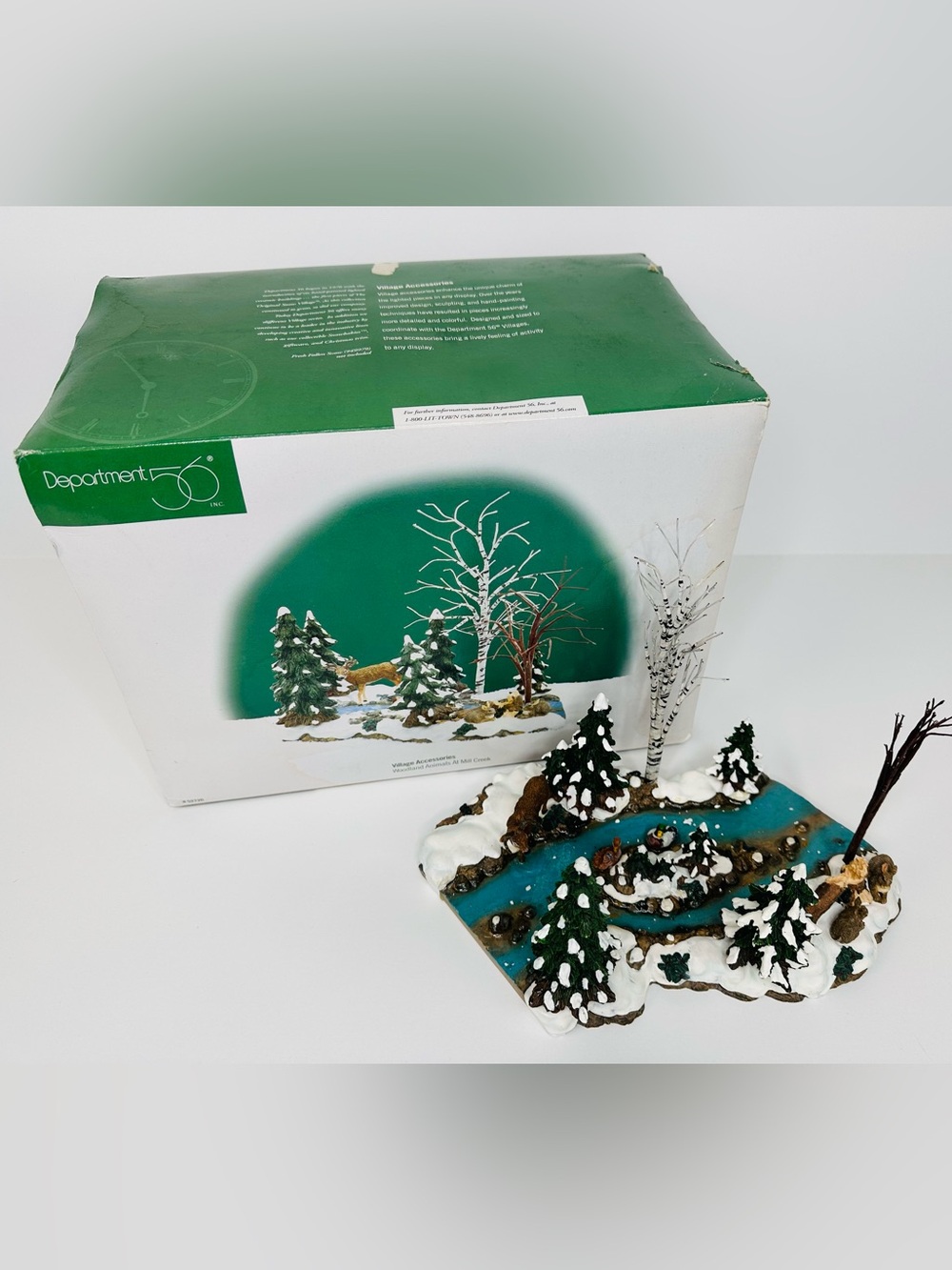 Department 56 Woodland Animals at Mill Creek #52720 Snow Village Accessory w/Box